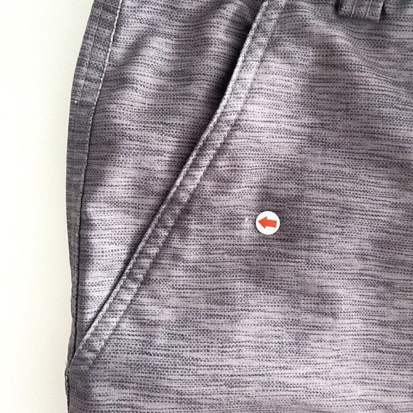 Puma Sport Style Shorts Flat Front Gray Black Hybrid Men's Size 36 - Picture 11 of 11